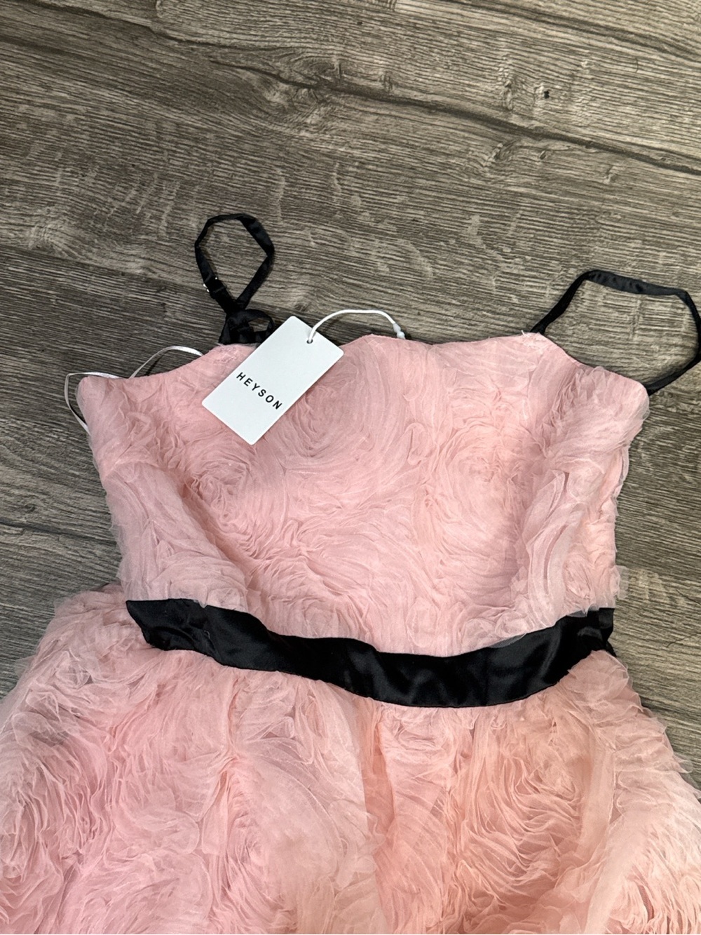 HEYSON Pink Rosette Mesh Dress Coquette Princess Mini Dress Size S NWT - Picture 5 of 7
